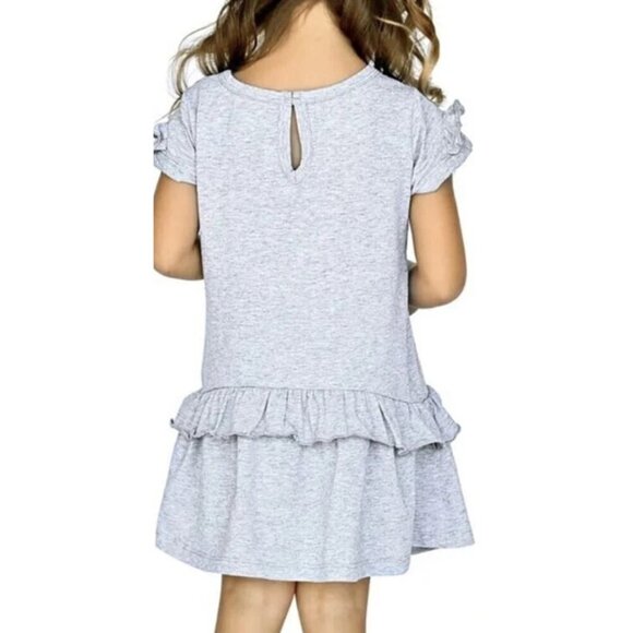 Truly Me $44 Girls Custest Clover in the Patch Ruffle Jersey Dress NEW WITH TAGS - Picture 2 of 3